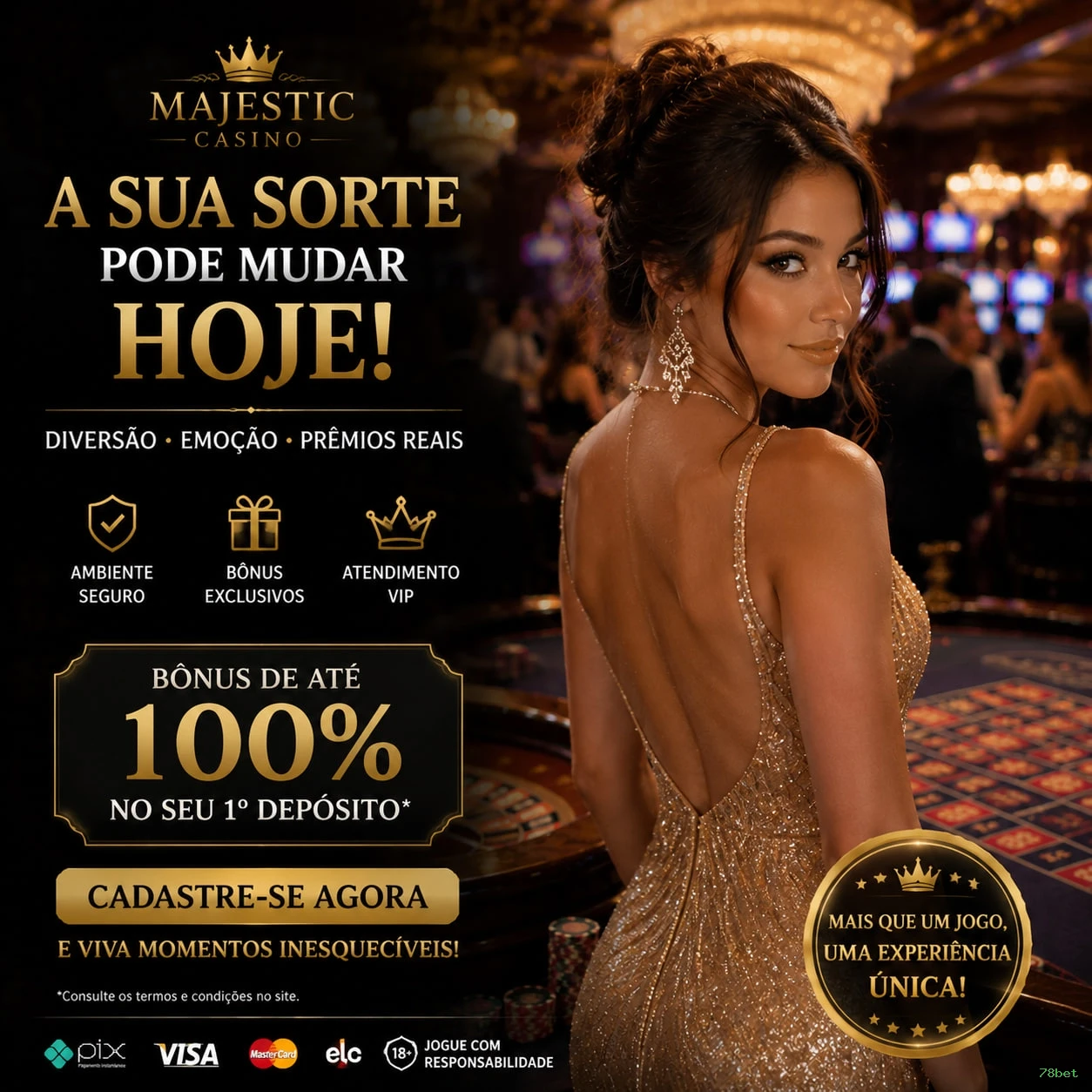 Métodos de pagamento aceitos na 78bet
